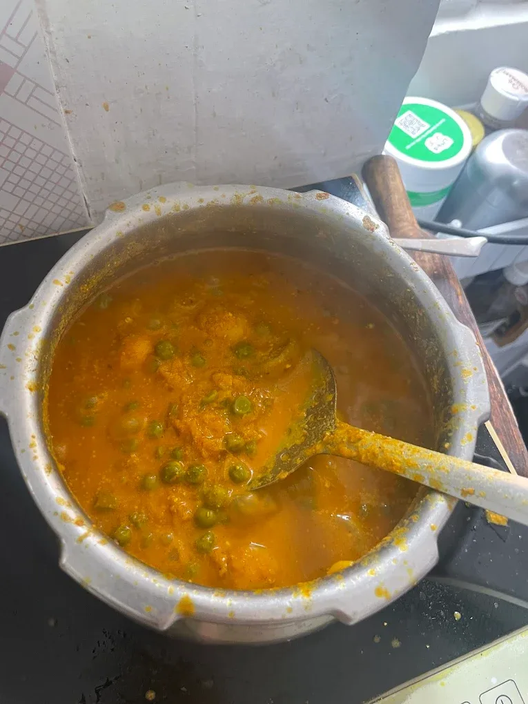Rajasthani dal baati in West Indian cooking class Rishikesh