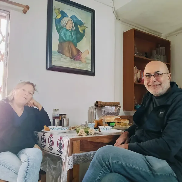 Homemade dosa idli and sambar from South Indian cooking class in Rishikesh